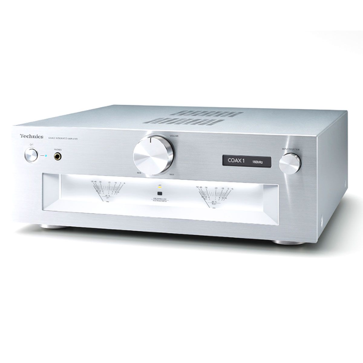 Technics SU-G700M2 Integrated Amplifier, Silver, front angle view