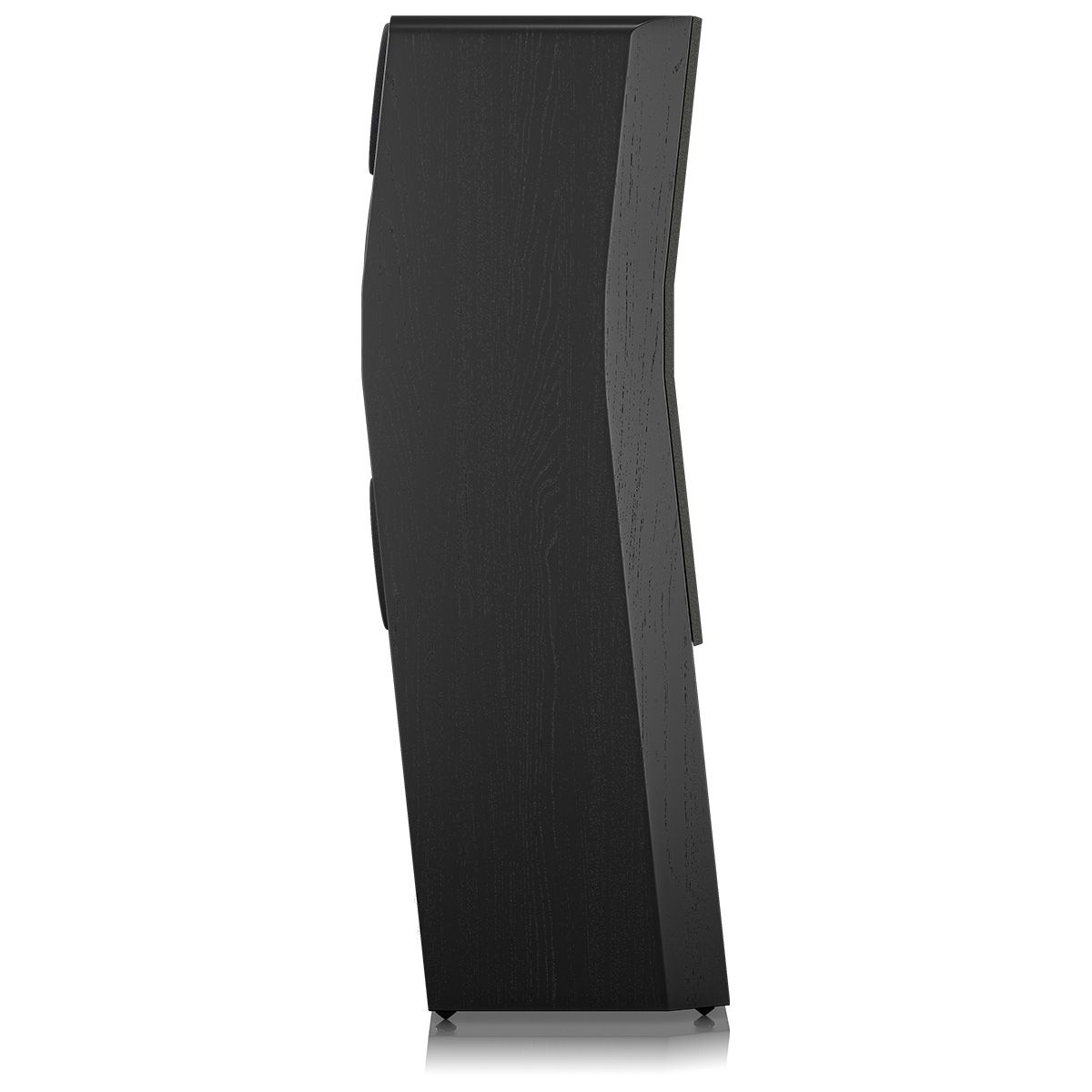 SVS Ultra Evolution Titan Floorstanding Loudspeaker - single black oak with grille - angled rear view without components