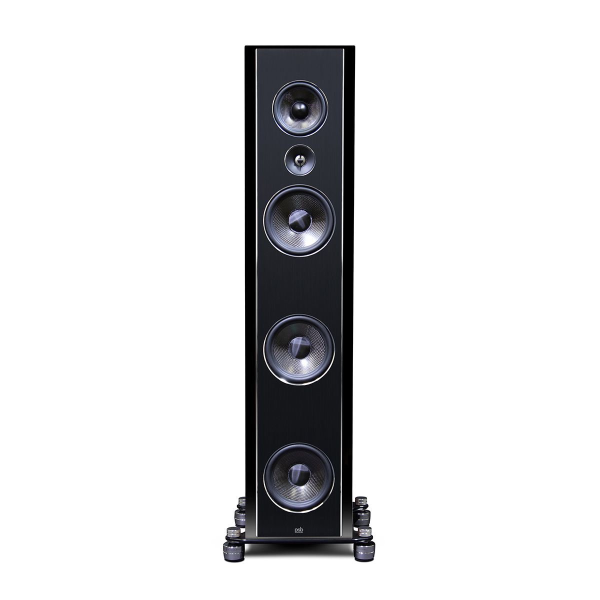 PSB Synchrony T800 Premium Tower Speaker - single black - front view