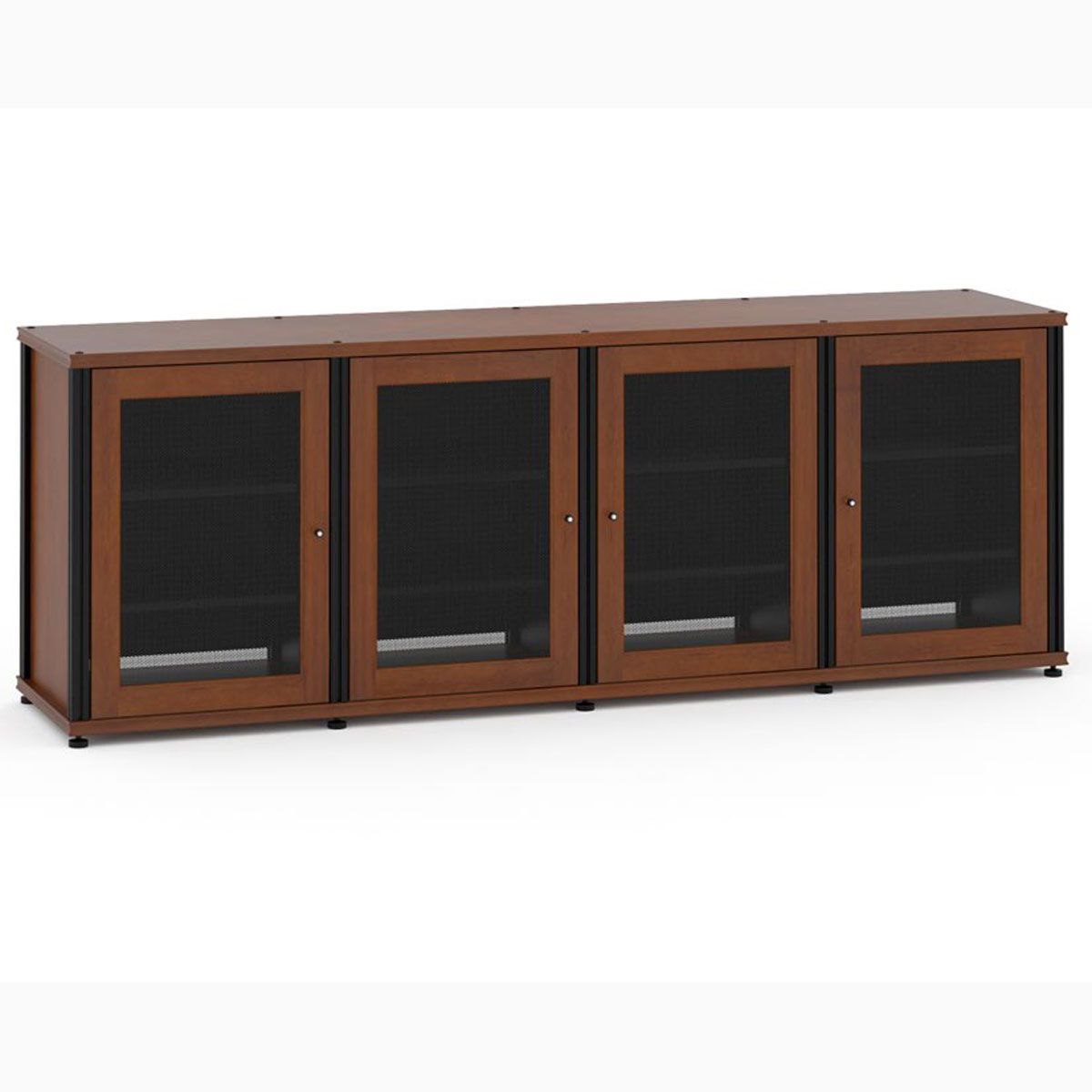Salamander Designs Synergy Model 347 A/V Cabinet, cherry with black posts