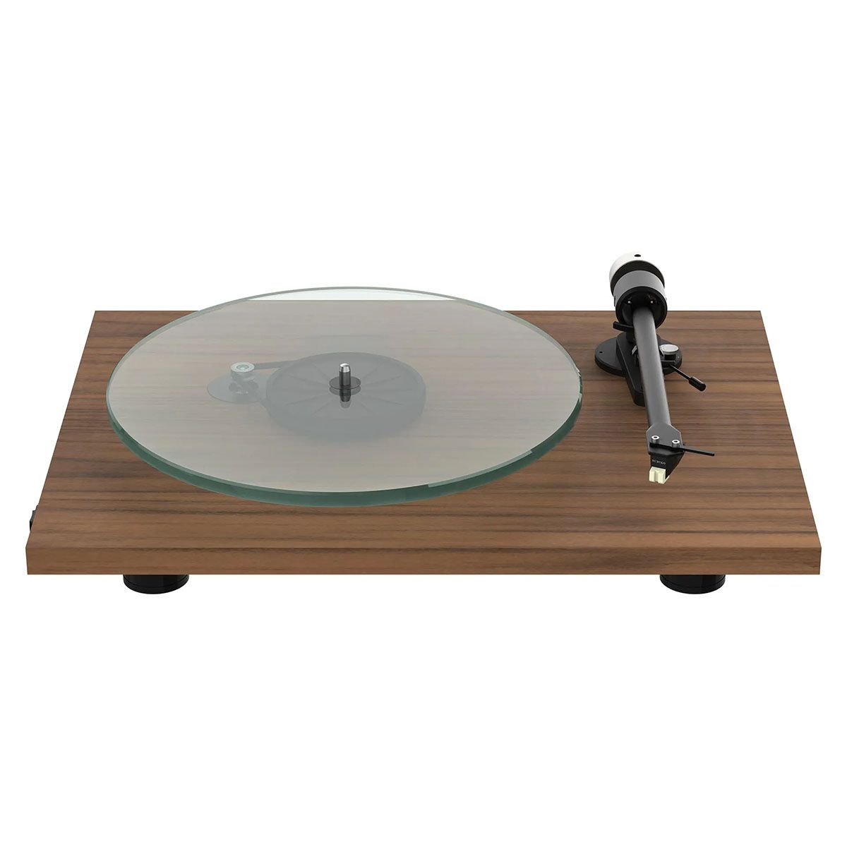Pro-Ject T2 Hi-Fi Turntable - Satin Walnut - angled front view