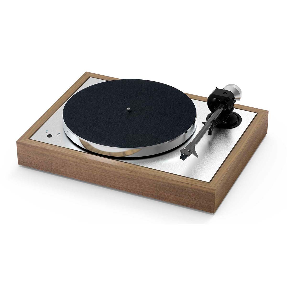 Pro-ject The Classic EVO Turntable - Walnut - angled front view