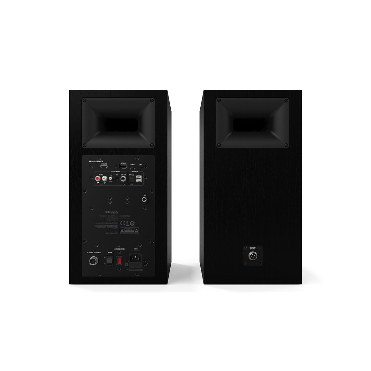 Klipsch The Sevens Powered Speakers - Pair - black rear view