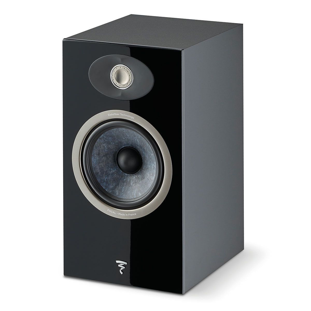 Focal Theva No1 Bookshelf Speakers - Pair - angled right front view without grille