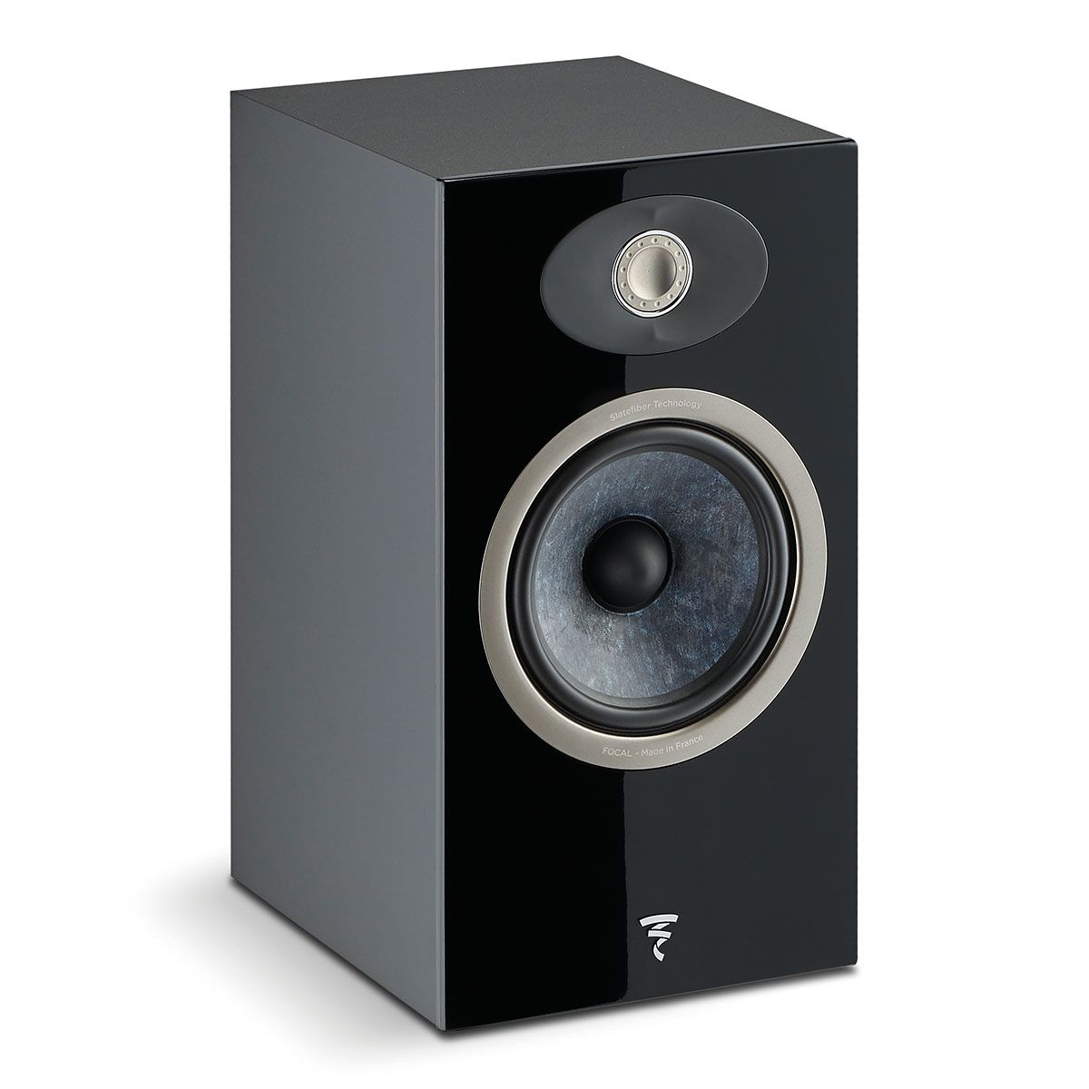 Focal Theva No1 Bookshelf Speakers - Pair - angled left front view without grille