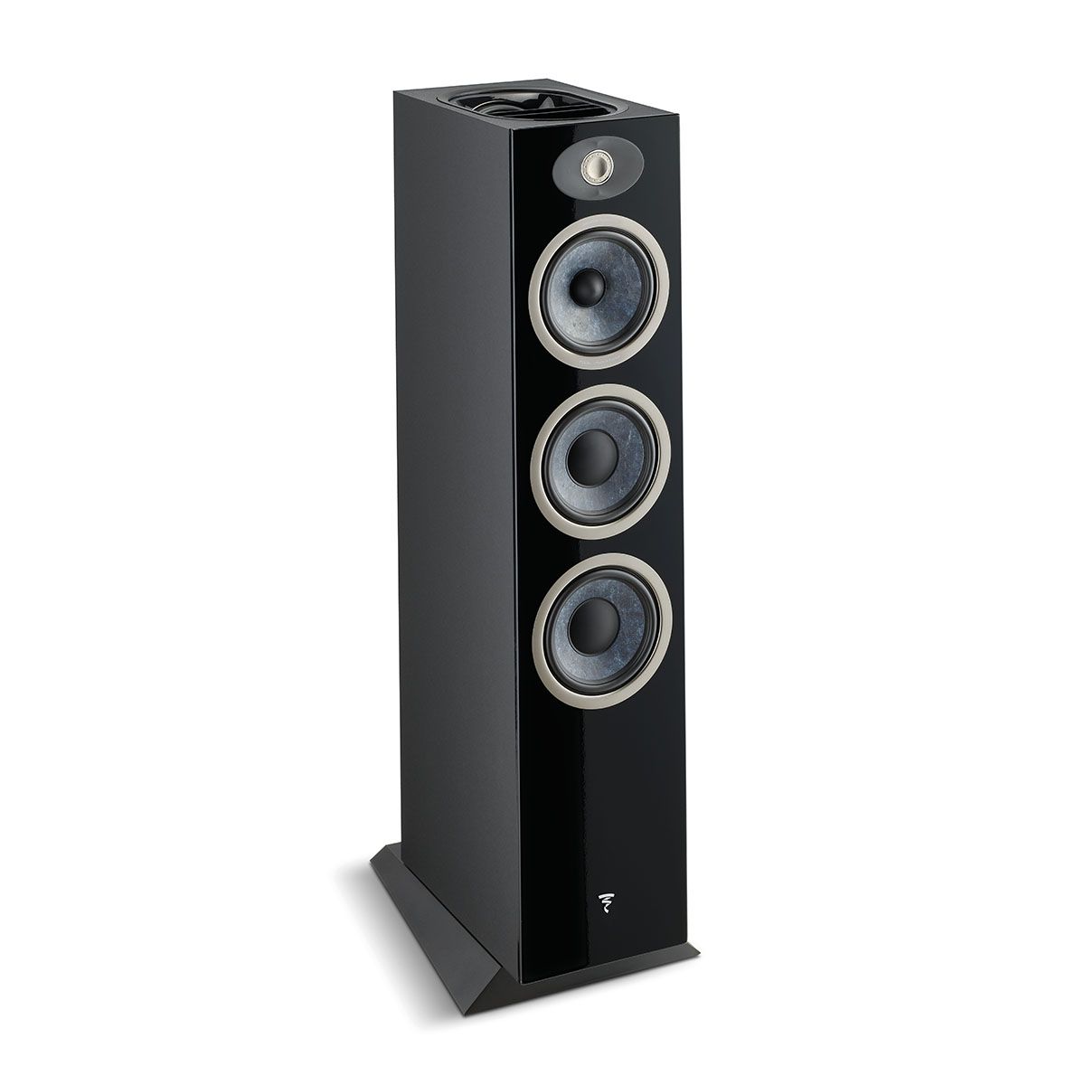 Focal Theva No3-D Floorstanding Speaker - Each - angled front left view without grilles