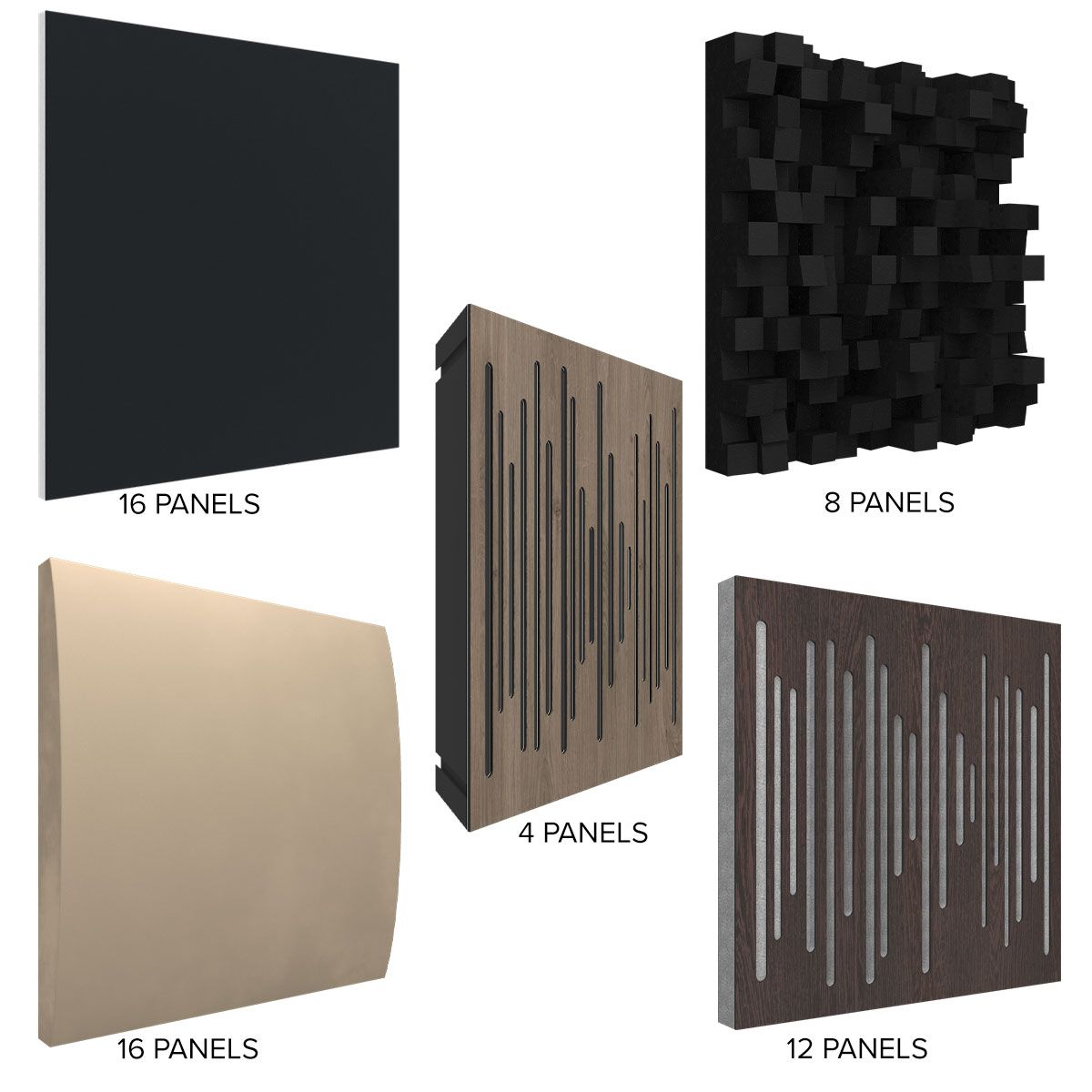 Vicoustic Home Theater Acoustic Treatment Package for Large Rooms, Panel Breakdown