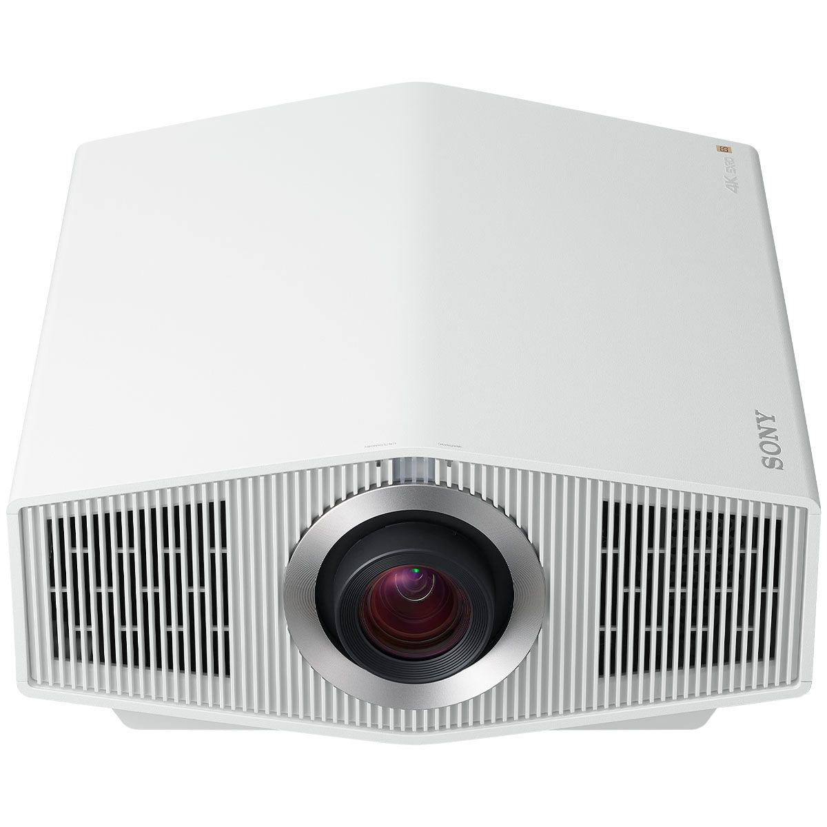 Sony VPL-XW6000ES Native 4K SXRD Laser Projector - top angle view - white