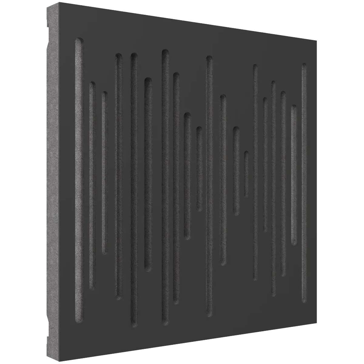 Vicoustic Wavewood Diffuser Ultra MKII Home Theater Diffusion Wall & Ceiling Acoustic Panel - 3 Pack Black Matte