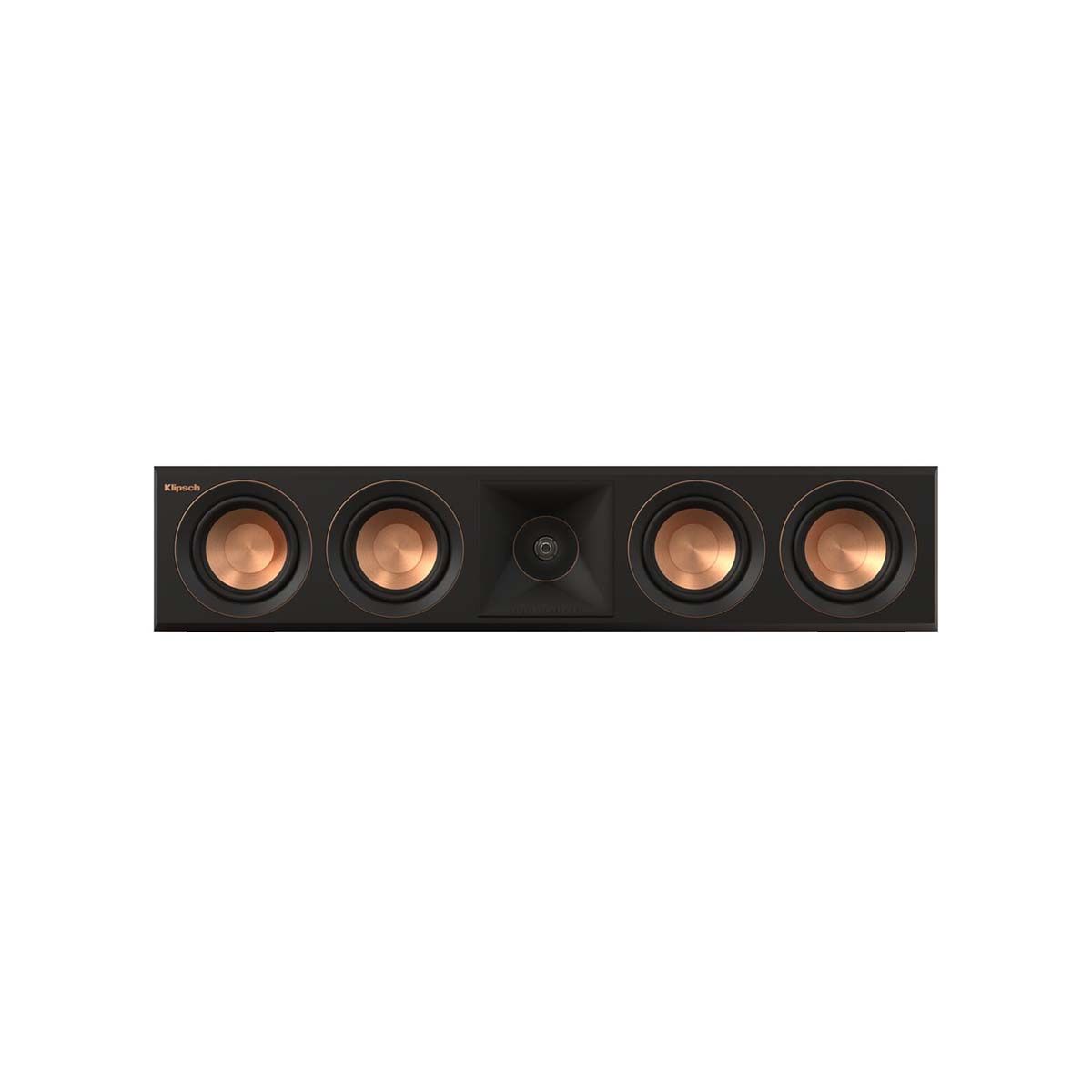 Klipsch RP-404C II Center Channel Speaker - Ebony - front view without grill