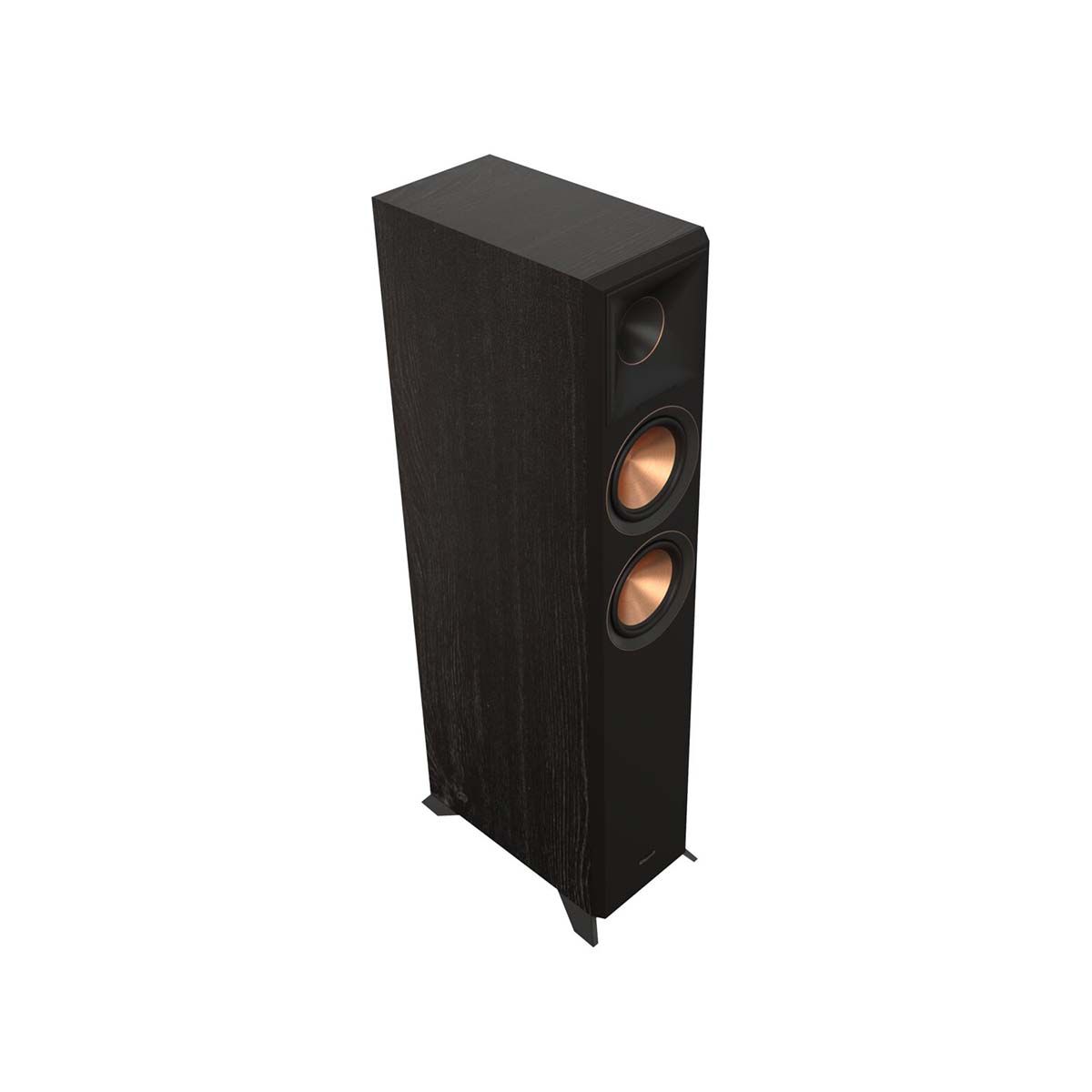 Klipsch RP-5000F II Floorstanding Speaker - Ebony - angled front view without grill