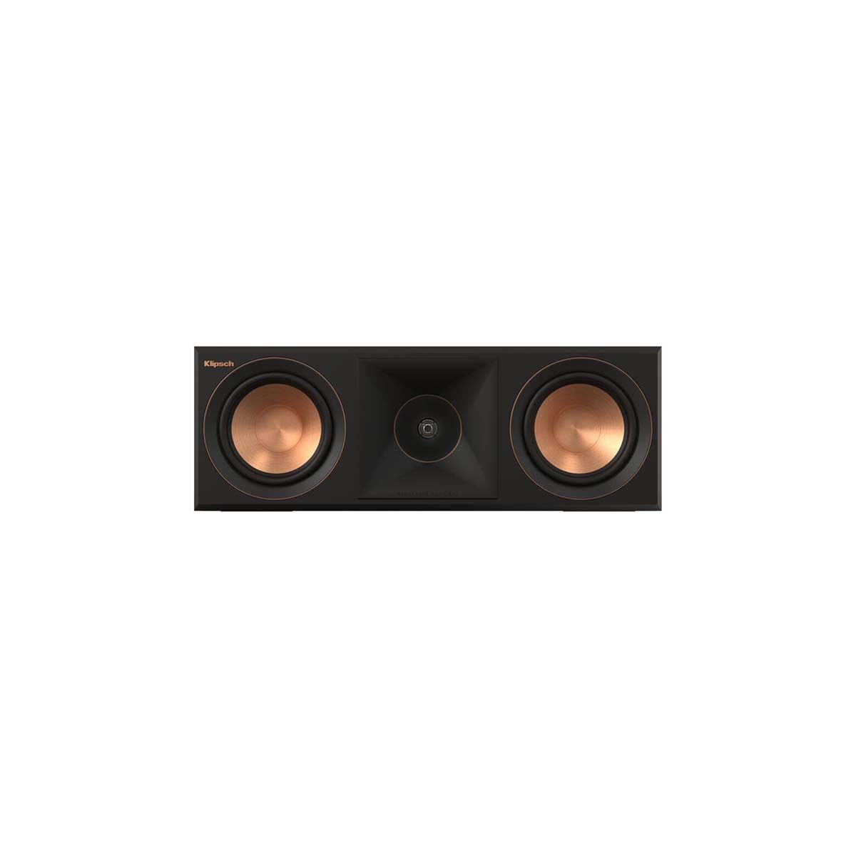 Klipsch RP-500C II Center Channel Speaker - Ebony - front view without grill
