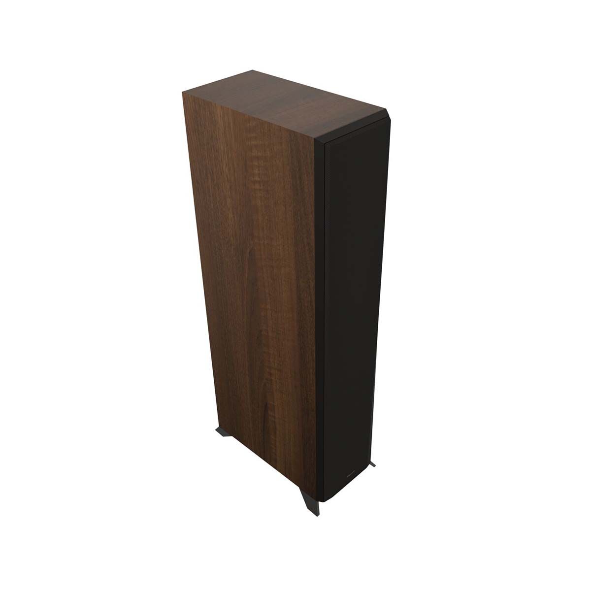 Klipsch RP-6000F II Floorstanding Speaker - Walnut - angled front view with grill