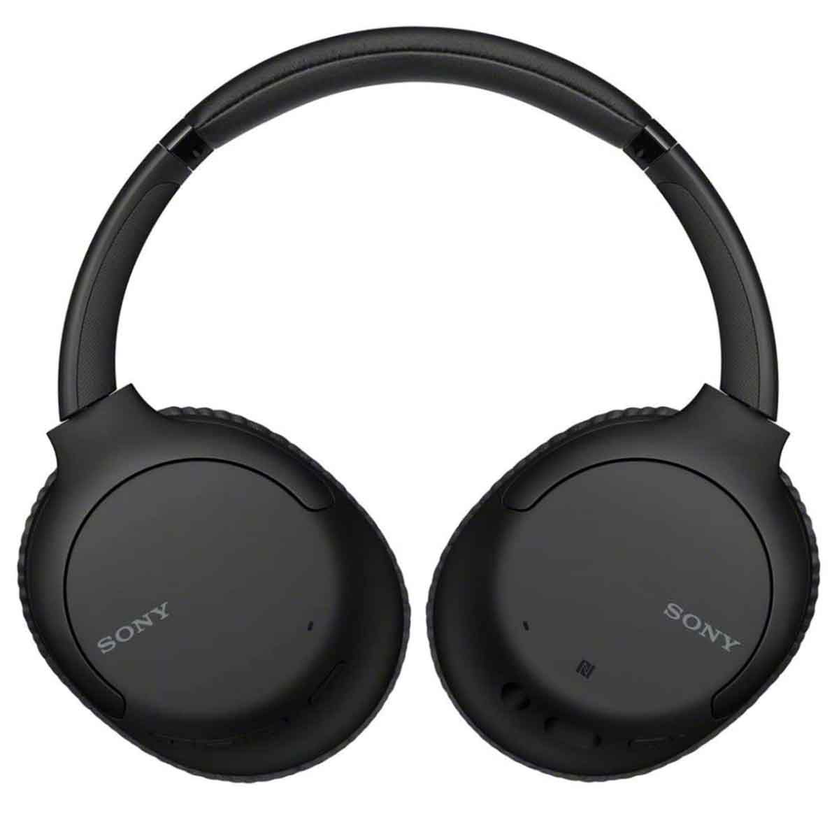 Sony WH-CH710N black Over-ear Bluetooth wireless noise-canceling headphones front image