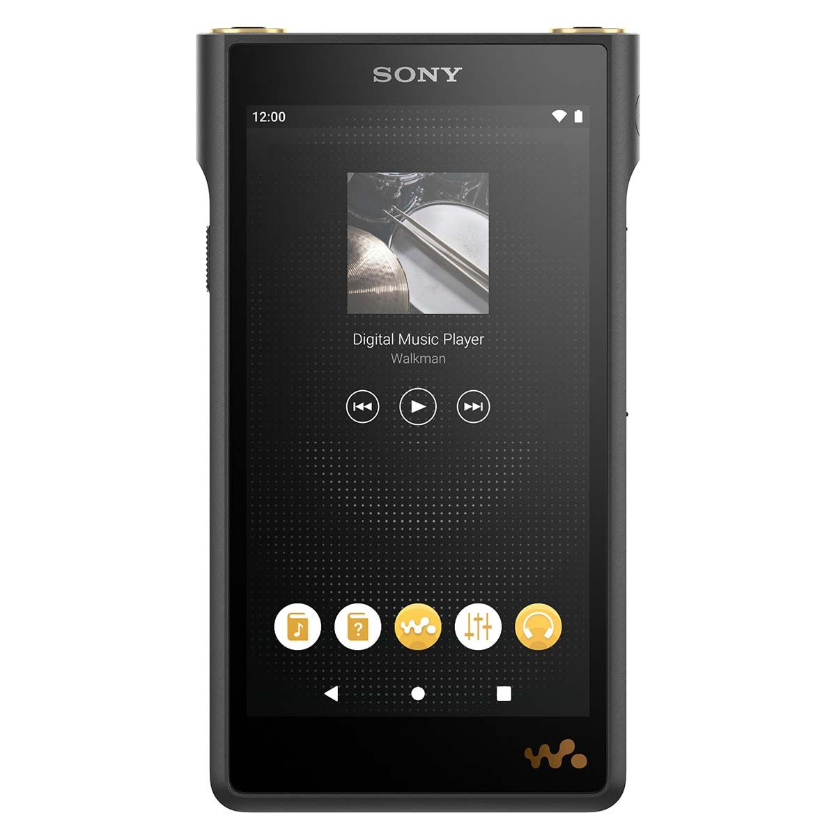 Sony WM1AM2 Walkman Digital Music Player - front view with playback controls