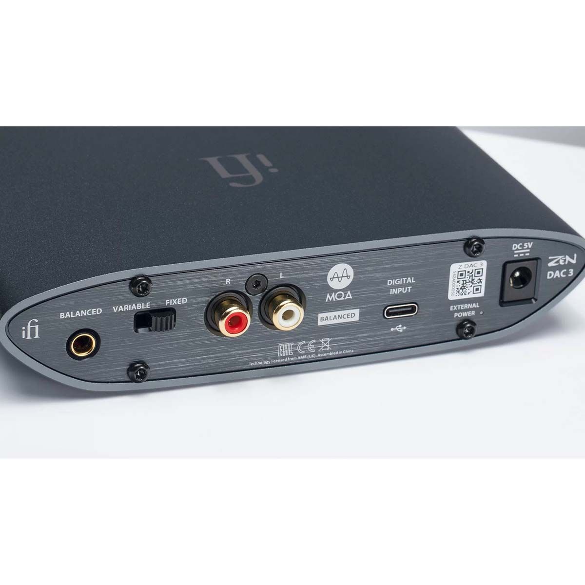 iFi Audio ZEN DAC 3 USB-C Desktop DAC - rear components view