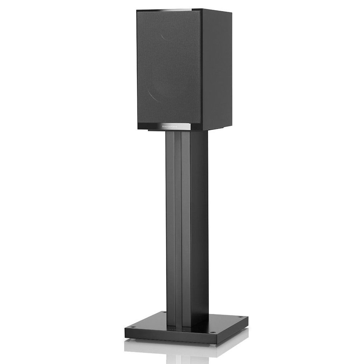 Bowers & Wilkins 706 S2 Standmount Speaker - Gloss Black with grille - Front Angled View