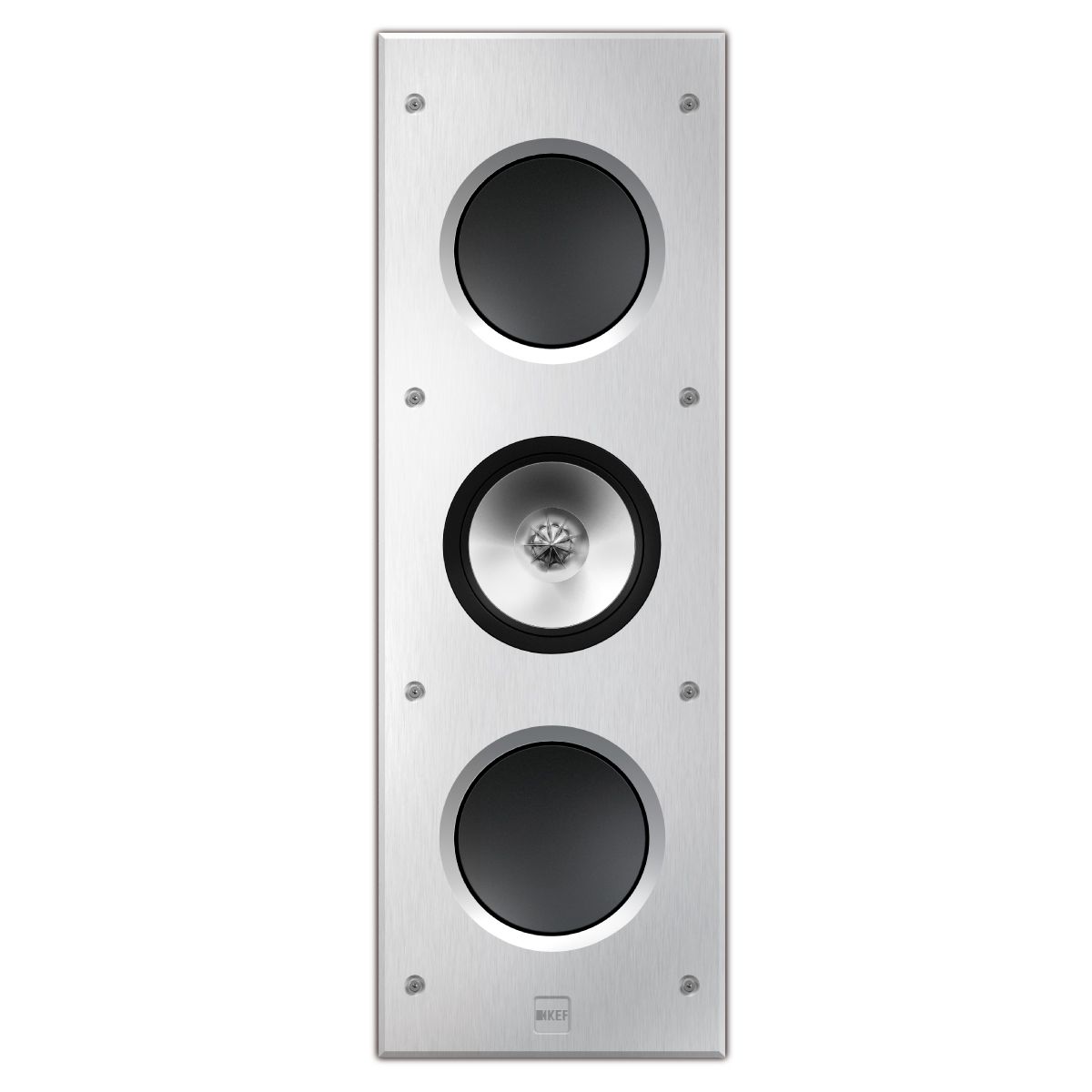KEF Ci3160RL-THX Extreme In-Wall THX Ultra2 Speaker - Silver - Each - front view