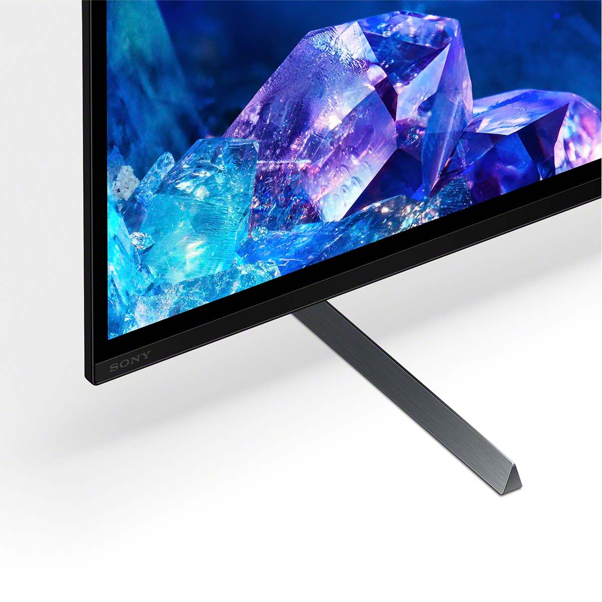 Sony BRAVIA XR A80K 4K HDR OLED Television, detailed view of stand
