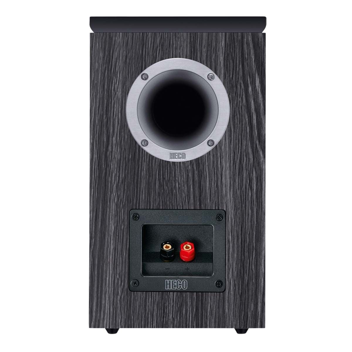 HECO Aurora 200 Bookshelf Speaker back - black