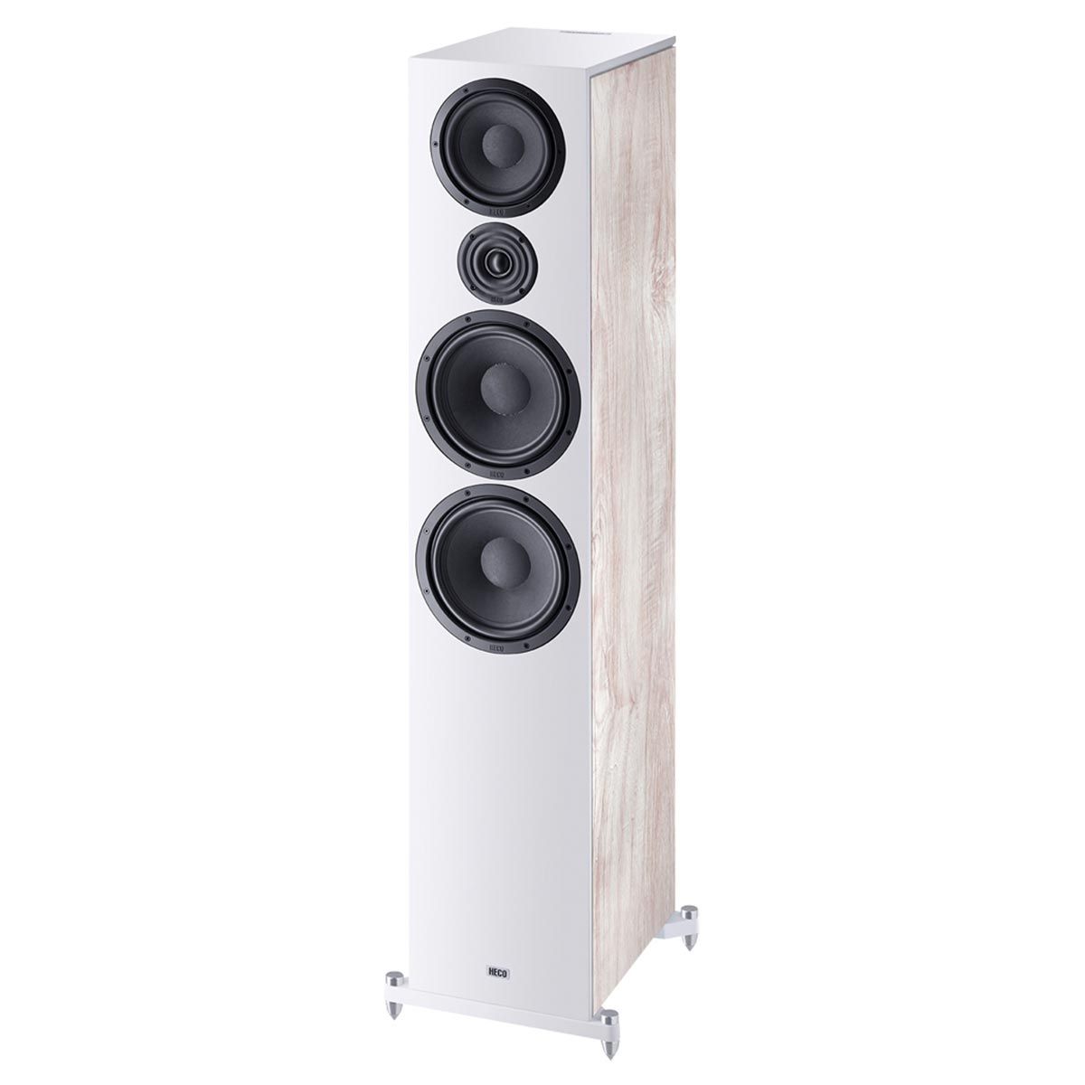 HECO Aurora 1000 3 Way Dual 8 Floorstanding Speaker in Black with Fluctus Tweeter with 28 mm Fabric Dome and Computer-Optimized Front Panel for Perfect Dispersion 