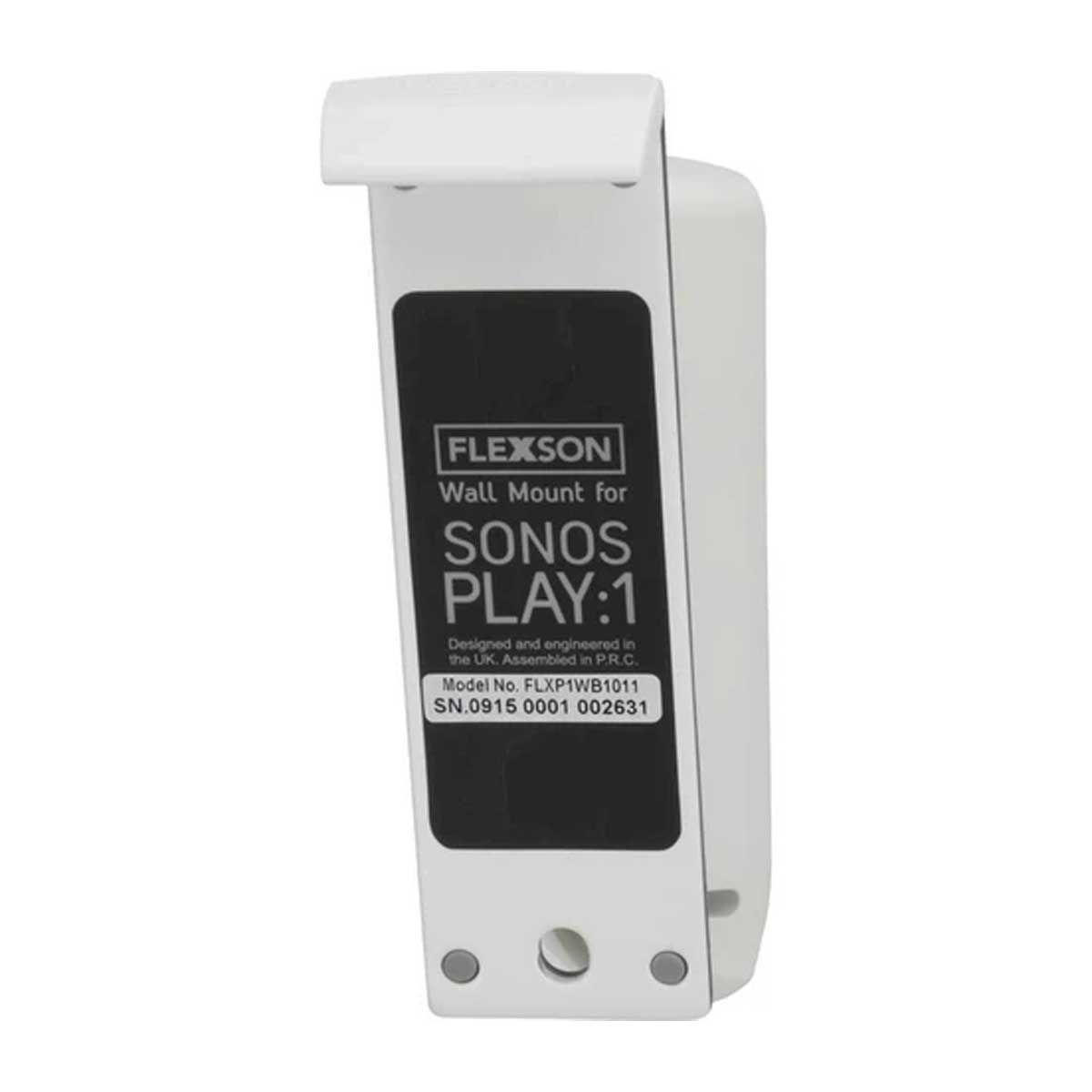 FLEXSON WALL MOUNT FOR SONOS PLAY:1 WITH INSTALLATION HARDWARE (PAIR, WHITE)