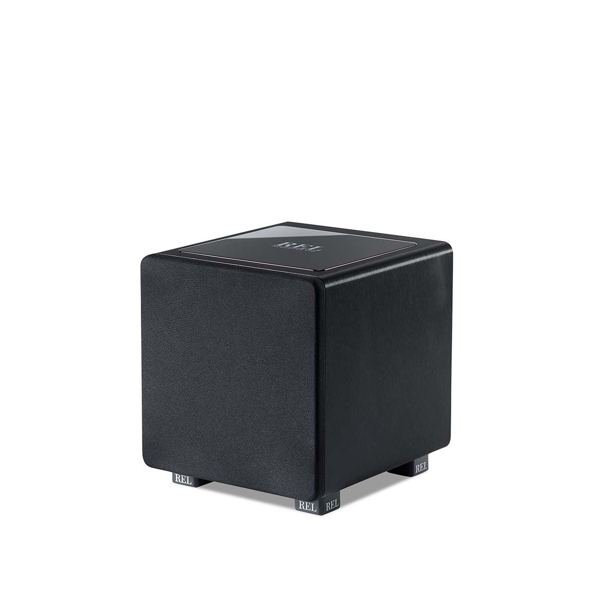 REL Acoustics HT/1003 Subwoofer, front angle view with grille