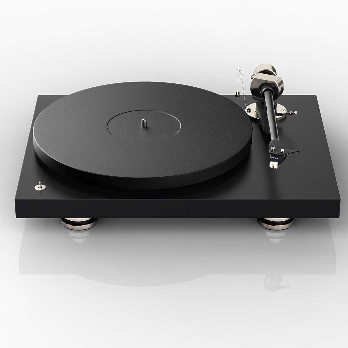 Pro-Ject Debut PRO Turntable, Satin Black, front top view