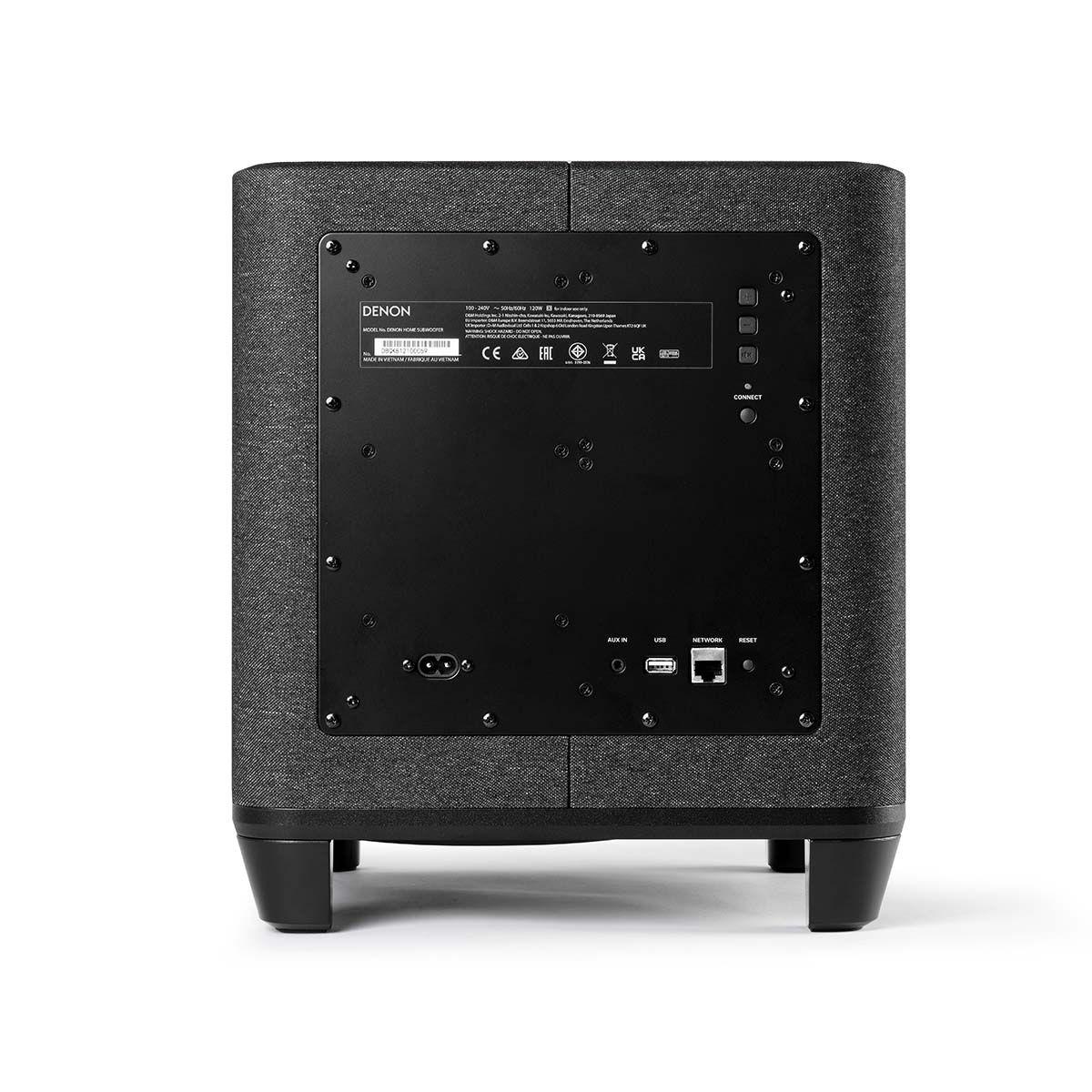 Denon Home Wireless Subwoofer, rear view