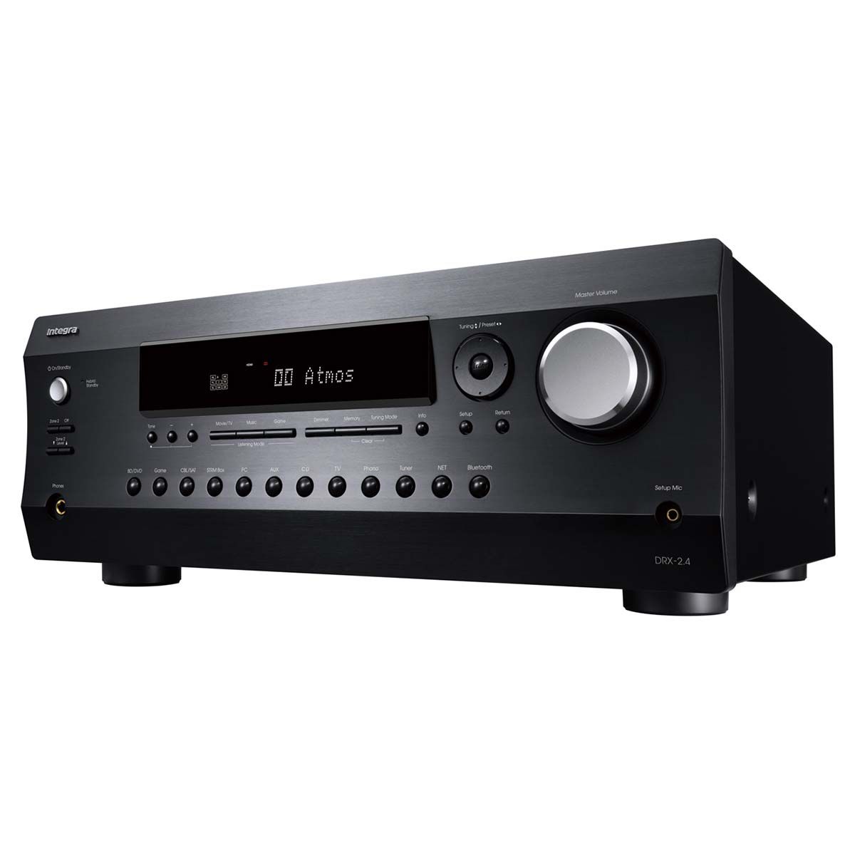 Integra DRX 2.4 Home Theater Receiver, front left angle