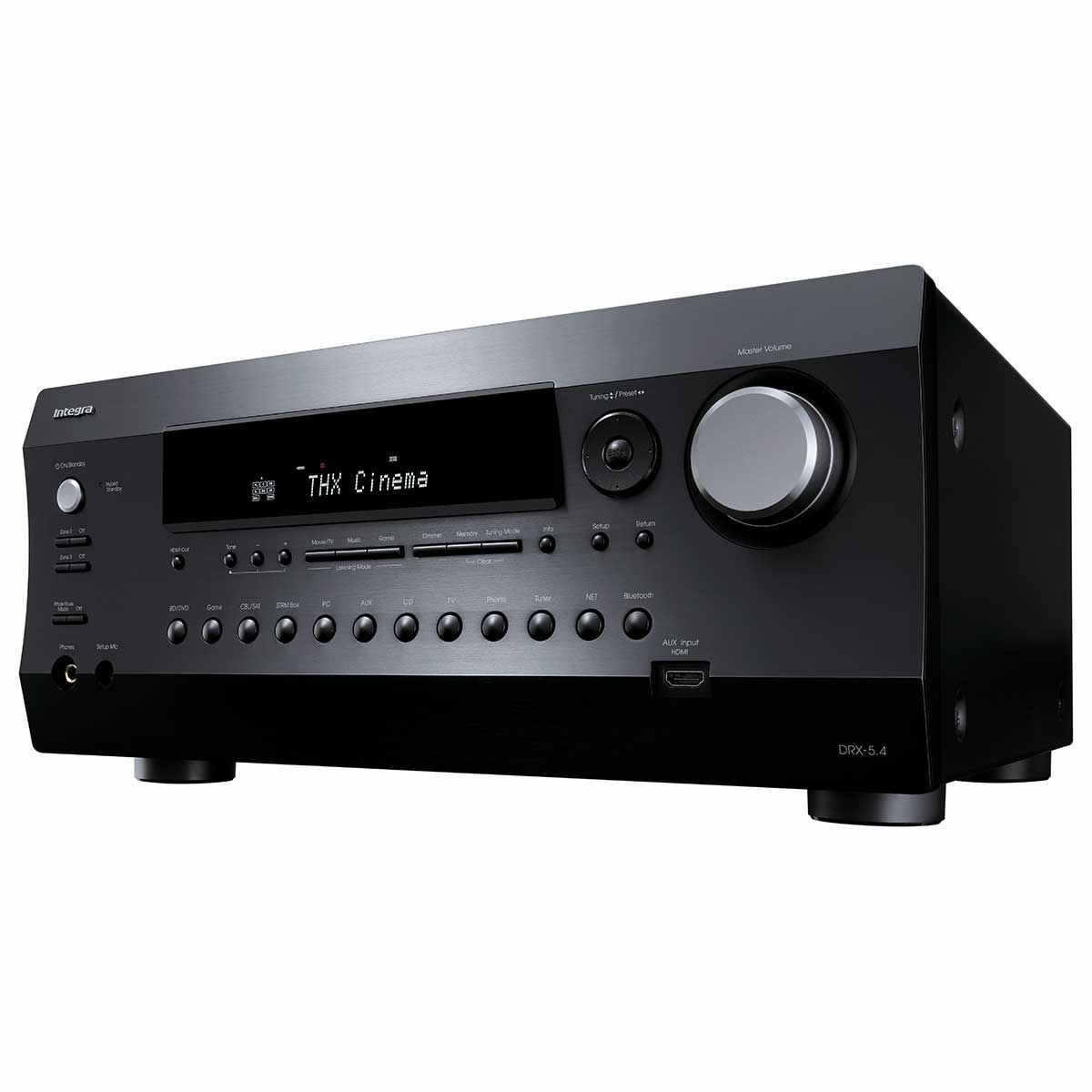 Integra DRX 5.4 9.2-Channel A/V Receiver, front left angle