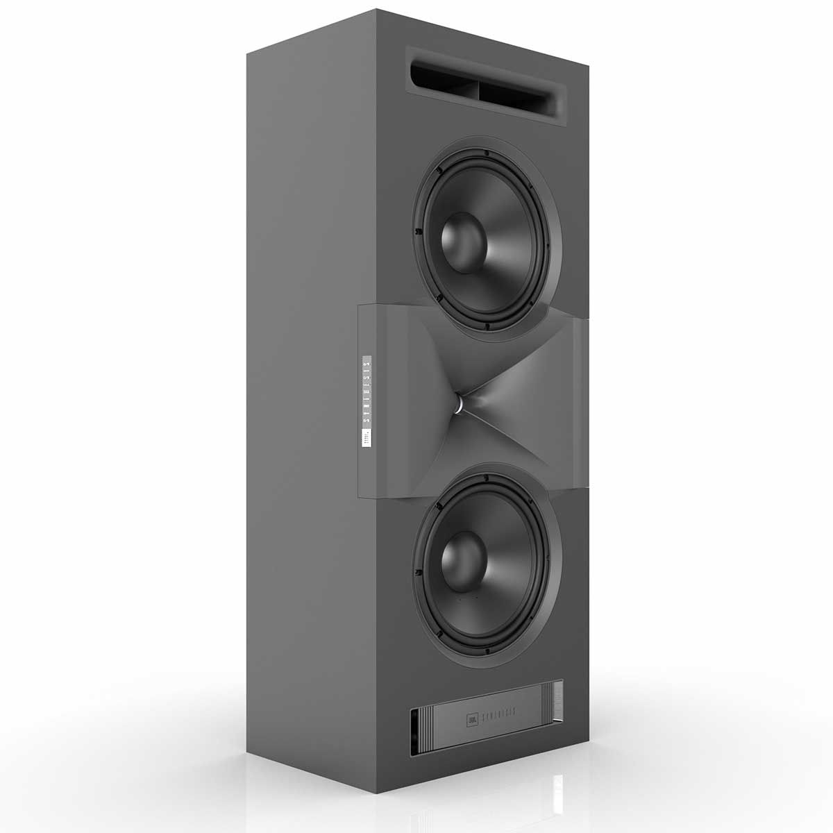 JBL Synthesis SCL-1 2-Way LCR Home Theater Speaker, Black, front angle