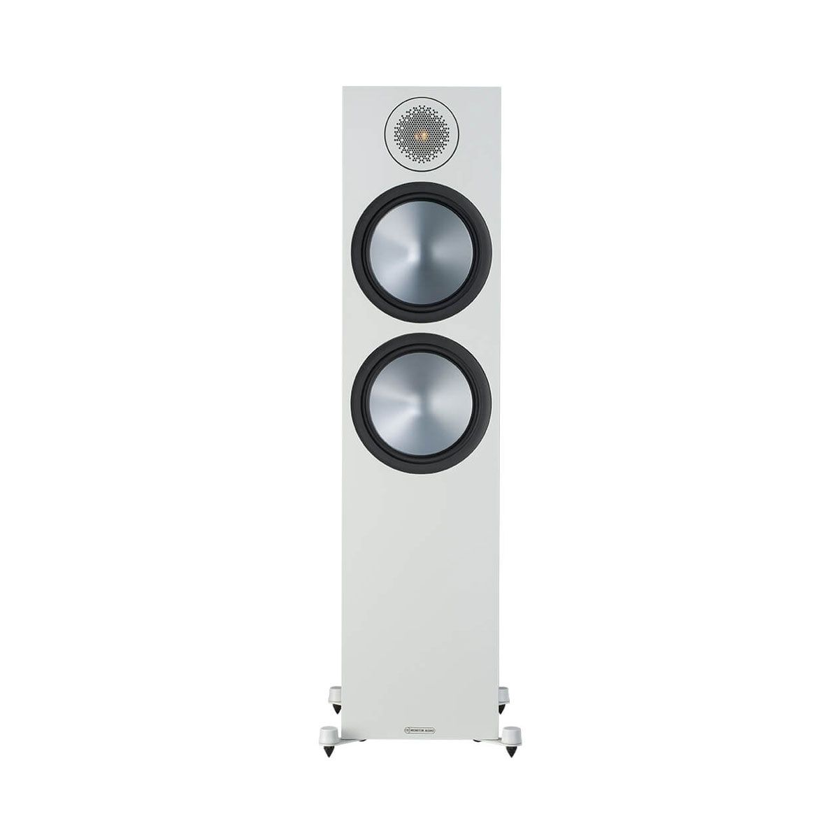 Monitor Audio Bronze 500 Floorstanding Speakers, White, front view