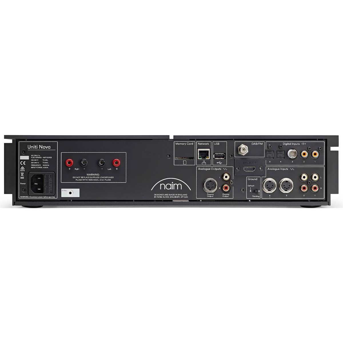 Naim Uniti Nova Integrated Amplifier - Rear Panel