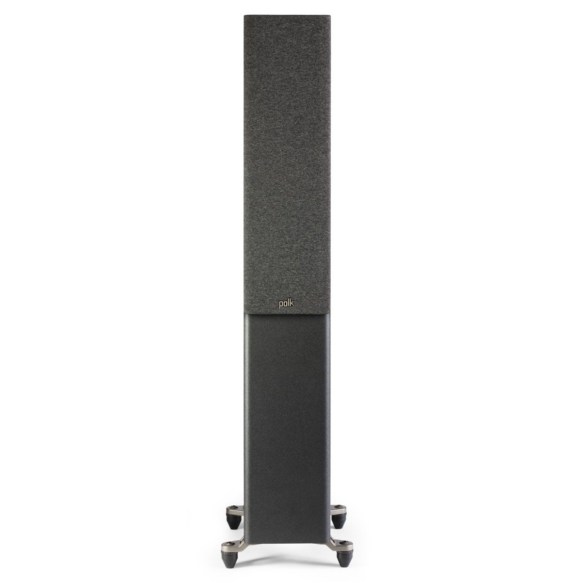 Polk Audio Reference R500 Floorstanding Speaker, Black, front with grille