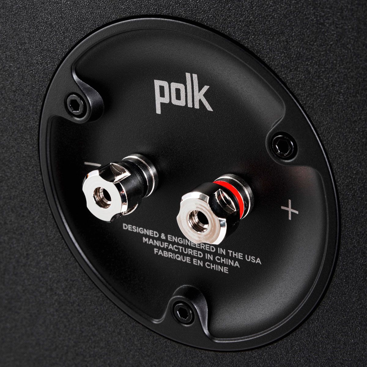 Polk Audio Reserve R600 Floorstanding Speaker, Black, speaker binding ports