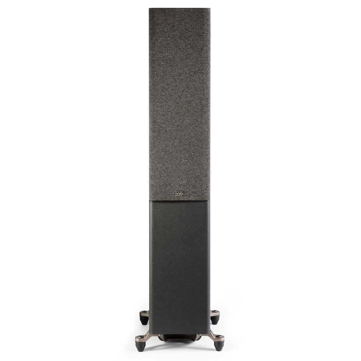 Polk Audio Reserve R600 Floorstanding Speaker, Black, front with grille
