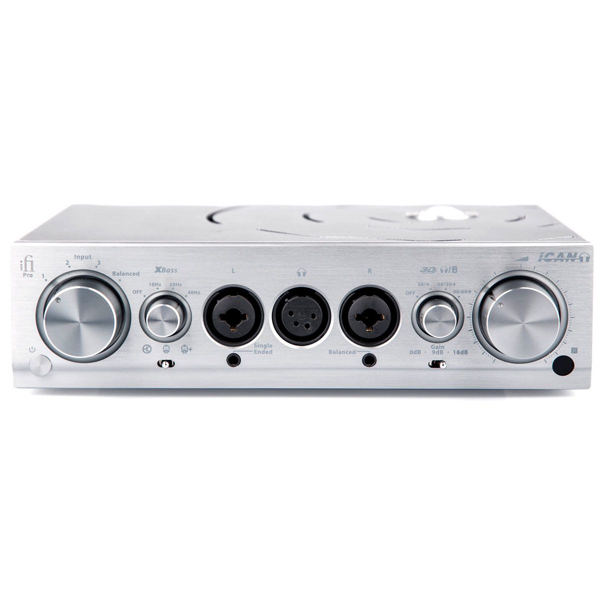 iFi Audio Pro iCAN Studio Grade Fully Balanced Headphone Amplifier - front view