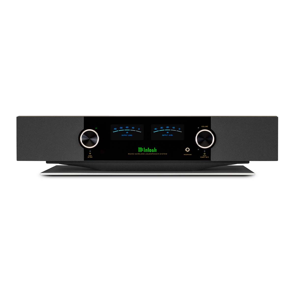 McIntosh RS250 Wireless Speaker, front view with grille
