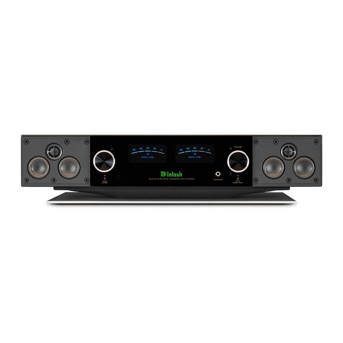 McIntosh RS250 Wireless Speaker, front view without grille