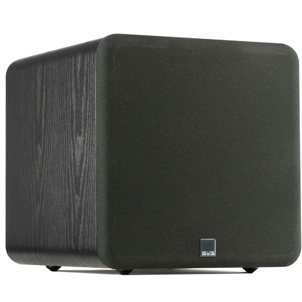 SVS SB-1000 12" Ultra Compact Sealed Subwoofer - angled front view with grille