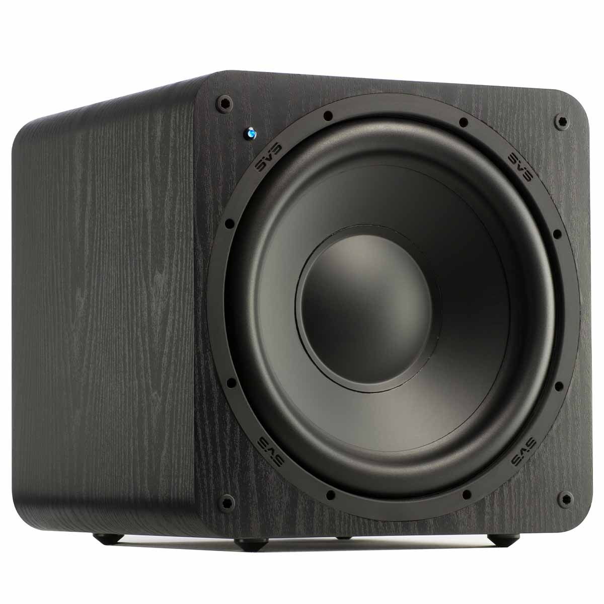 SVS SB-1000 12" Ultra Compact Sealed Subwoofer - angled front view without grille