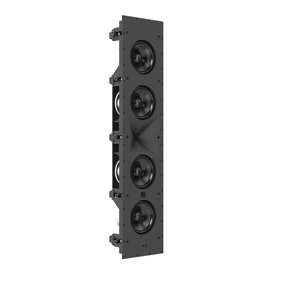 JBL Synthesis SCL-6 2.5-Way Quad In-Wall Speaker, Black, front right angle