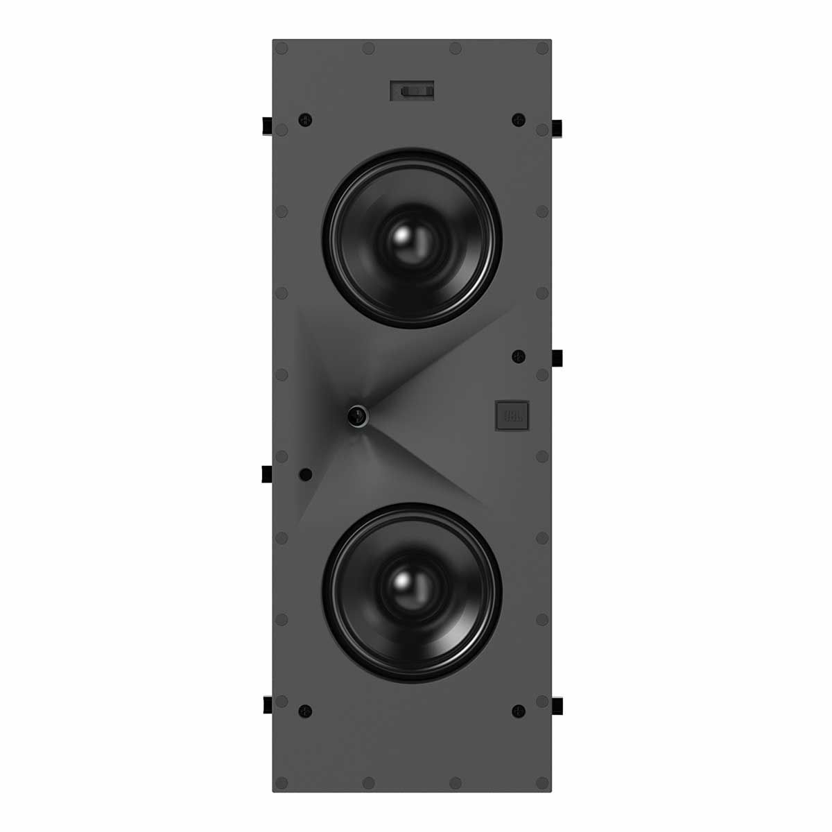 JBL Synthesis SCL-7 2-Way Dual In-Wall Speaker, Black, front view