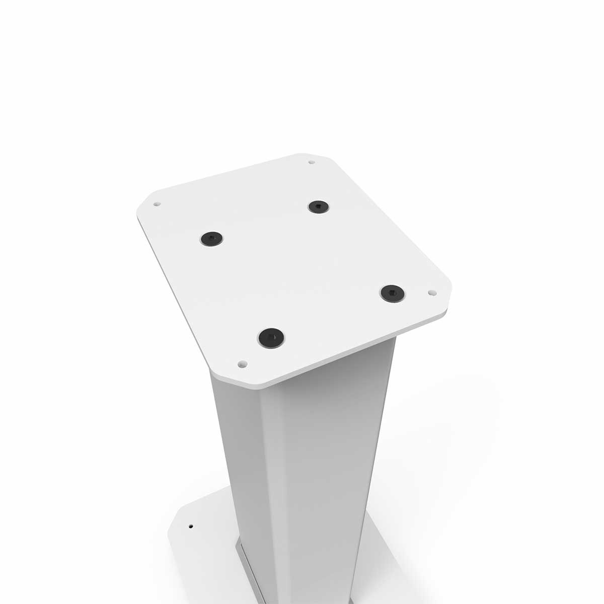 Kanto SX Speaker Stands, White, top plate angle without foam on top