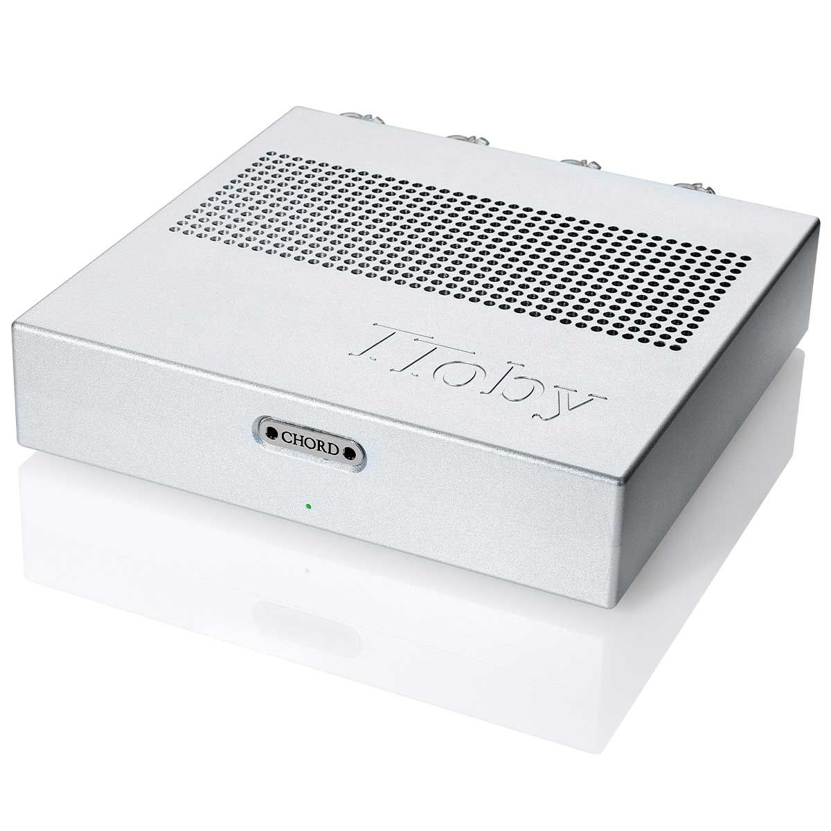 Overhead view Chord Electronics TToby 100W Stereo Power Amplifier - Silver