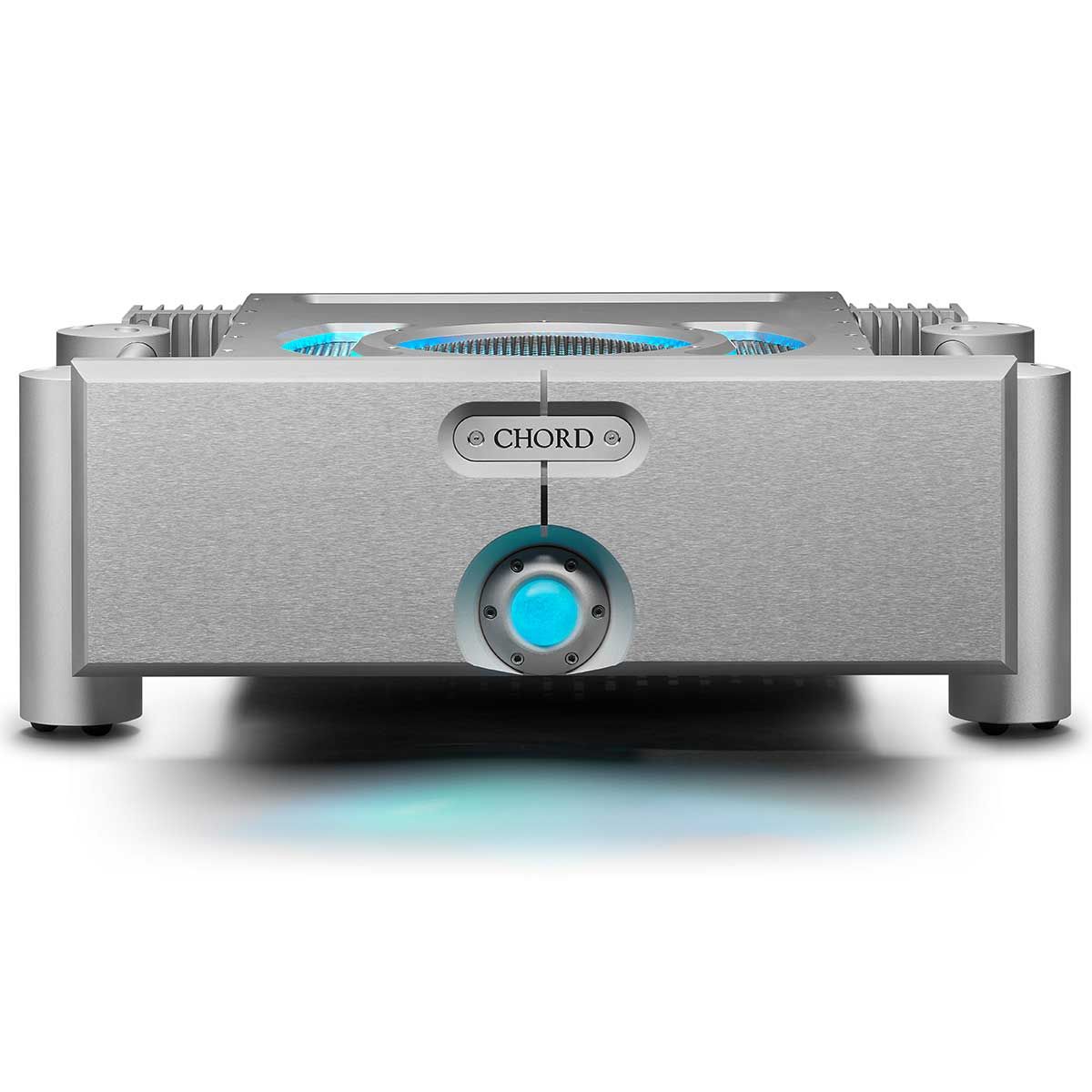 Front view Chord Electronics' Ultima 3 480W Mono Power Amplifier - Silver