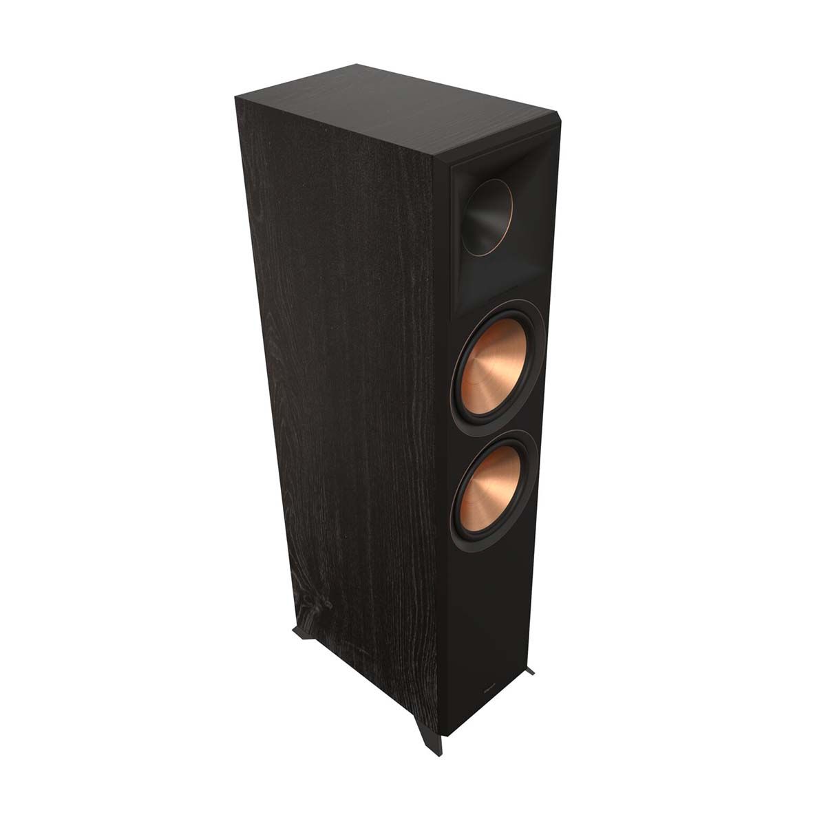 Klipsch RP-8000F II Floorstanding Speaker - Ebony - angled front view without grill
