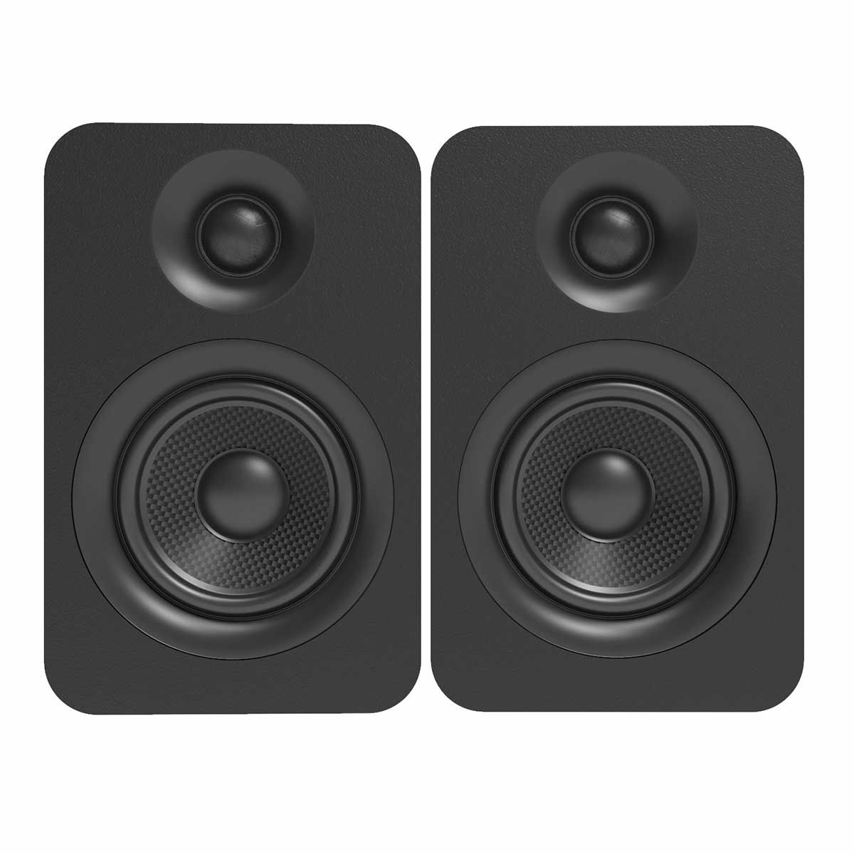 Matte White Pair Kanto YU Passive 4 Passive Bookshelf Speakers with 1 Silk Dome Tweeter External Amplifier Required 