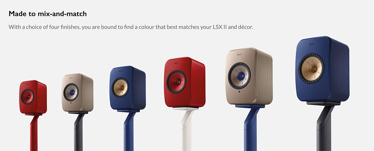 All colors of KEF S1 stands